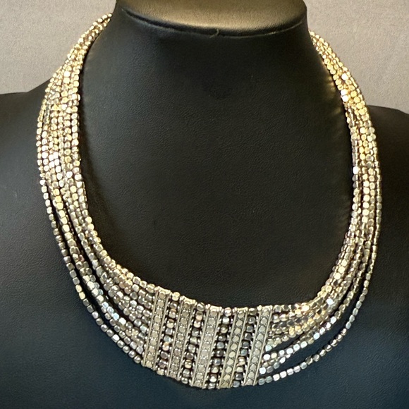 Chico's Multi-Strand Silver Necklace - Picture 2 of 6